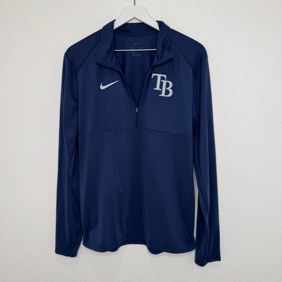 Nike DriFit Tampa Bay Rays Pullover Jacket - Picture 1 of 2